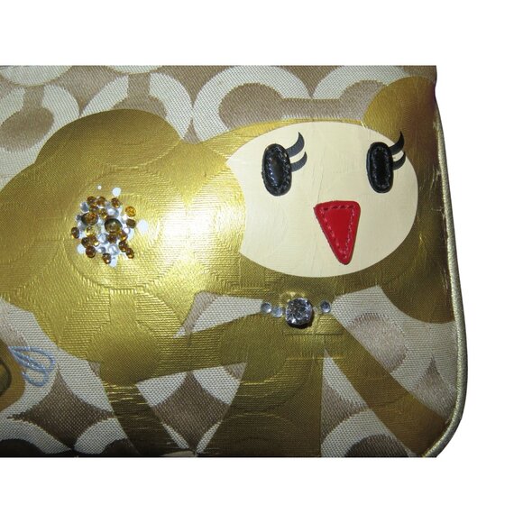 SOLD  Coach Poppy Goldy Cheerleader Embellished Limited Edition Collectors - Picture 9 of 13